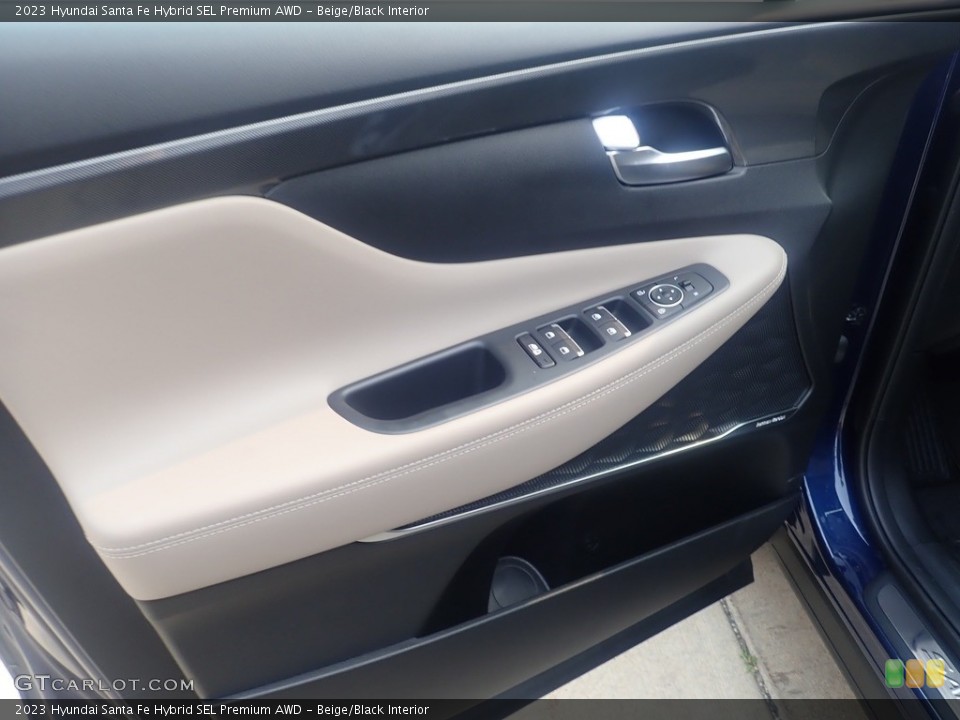 Beige/Black Interior Door Panel for the 2023 Hyundai Santa Fe Hybrid SEL Premium AWD #146266096