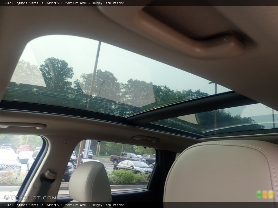 Beige/Black Interior Sunroof for the 2023 Hyundai Santa Fe Hybrid SEL Premium AWD #146266118