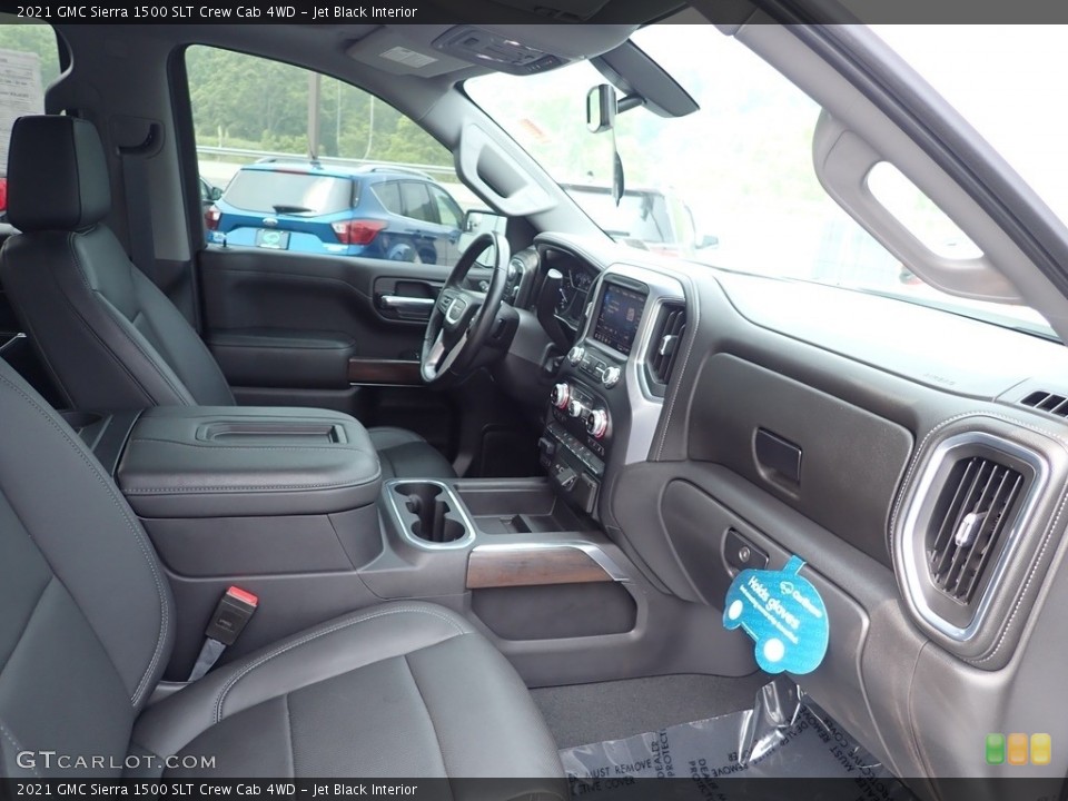Jet Black Interior Front Seat for the 2021 GMC Sierra 1500 SLT Crew Cab 4WD #146266500