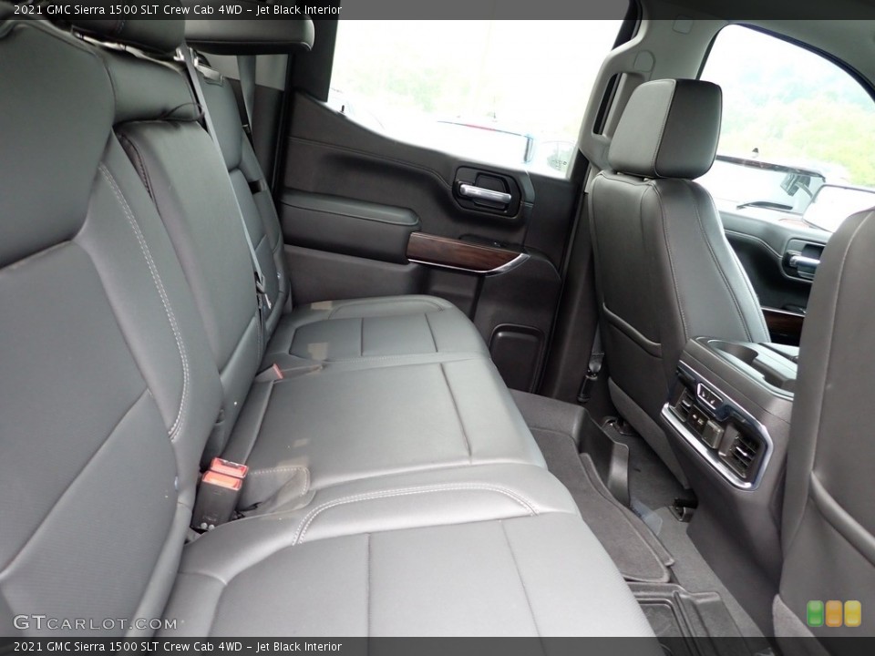 Jet Black Interior Rear Seat for the 2021 GMC Sierra 1500 SLT Crew Cab 4WD #146266526
