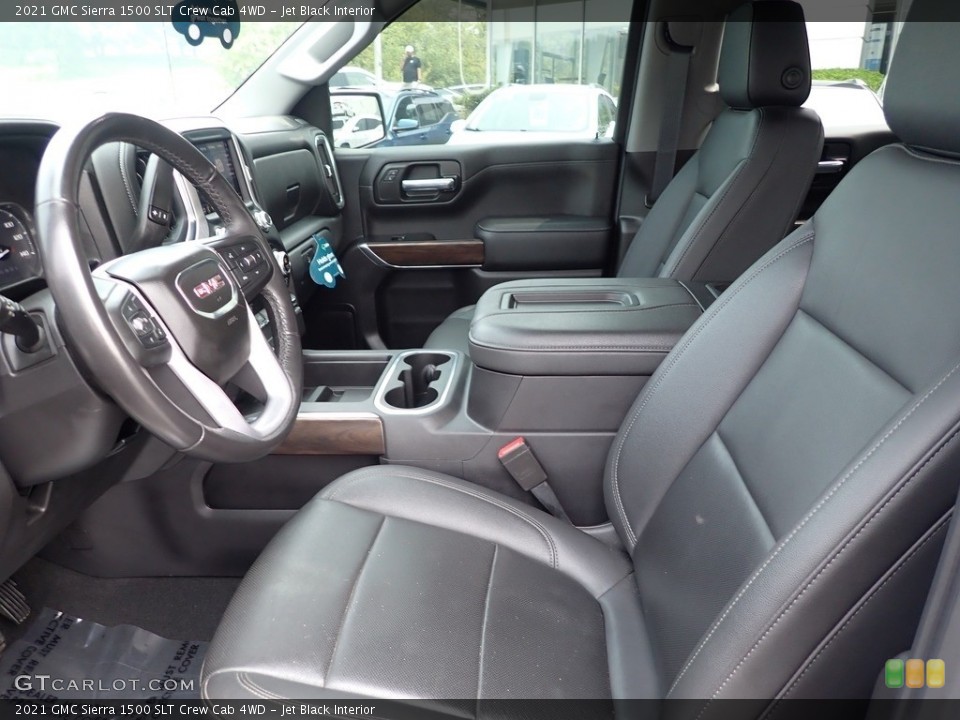 Jet Black Interior Front Seat for the 2021 GMC Sierra 1500 SLT Crew Cab 4WD #146266578