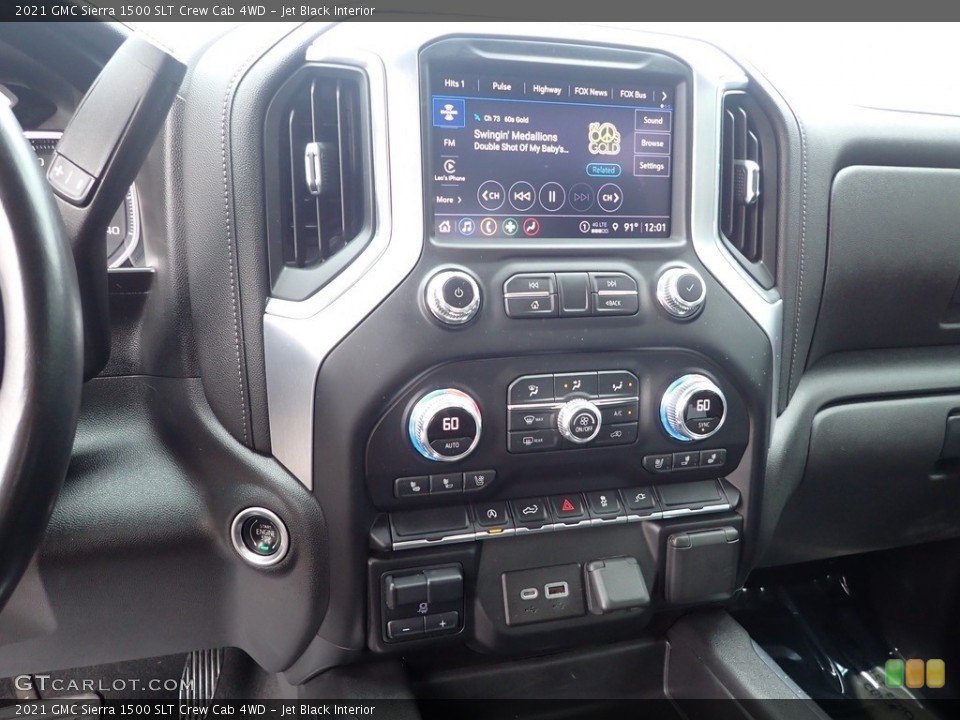 Jet Black Interior Controls for the 2021 GMC Sierra 1500 SLT Crew Cab 4WD #146266646
