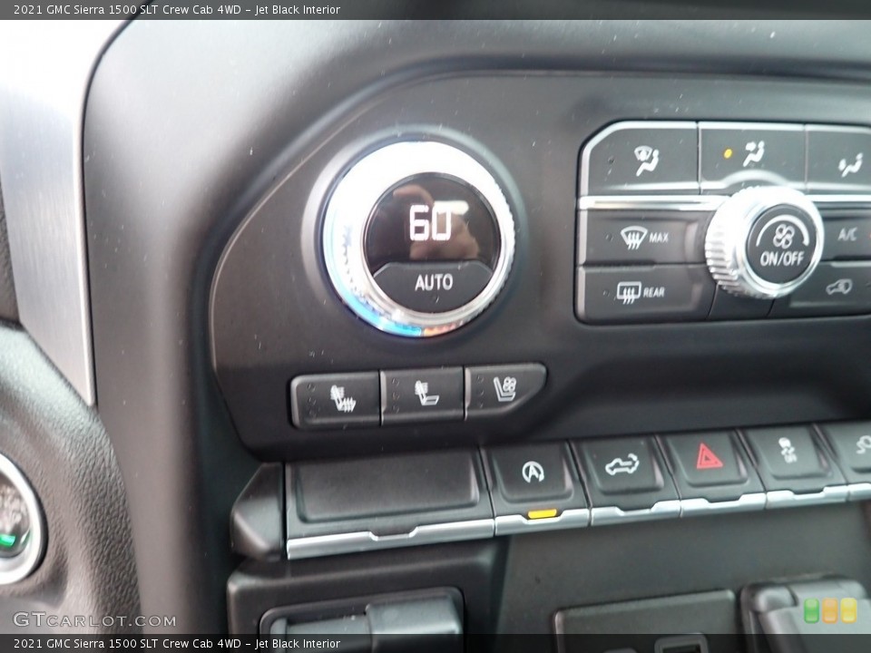 Jet Black Interior Controls for the 2021 GMC Sierra 1500 SLT Crew Cab 4WD #146266706