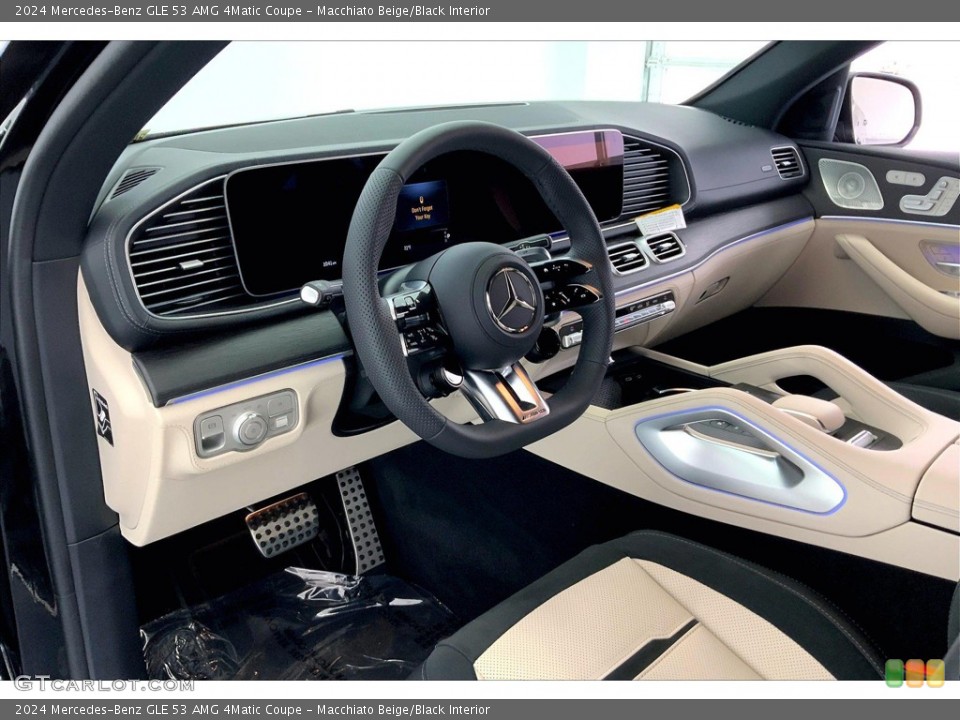 Macchiato Beige/Black Interior Dashboard for the 2024 Mercedes-Benz GLE 53 AMG 4Matic Coupe #146267066