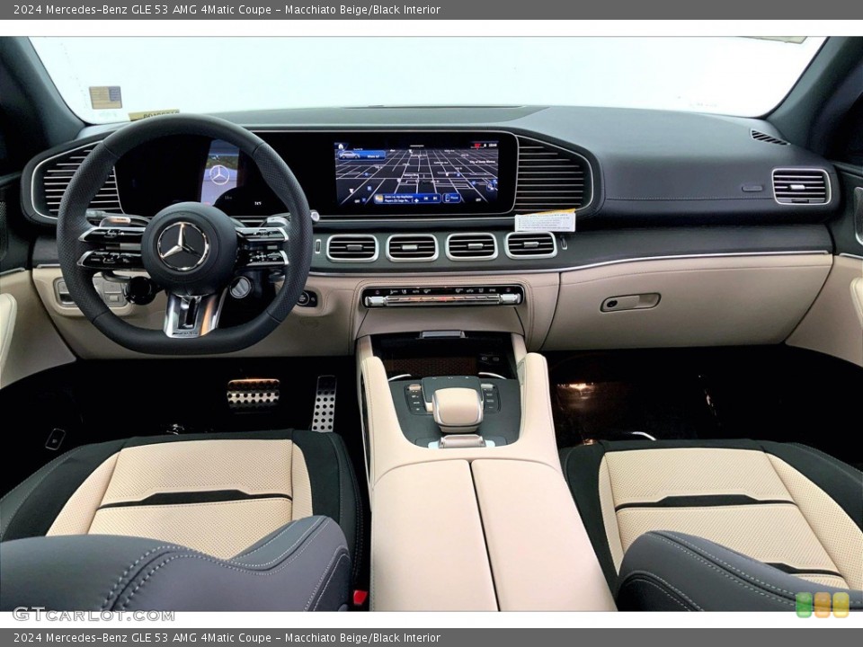 Macchiato Beige/Black Interior Front Seat for the 2024 Mercedes-Benz GLE 53 AMG 4Matic Coupe #146267087