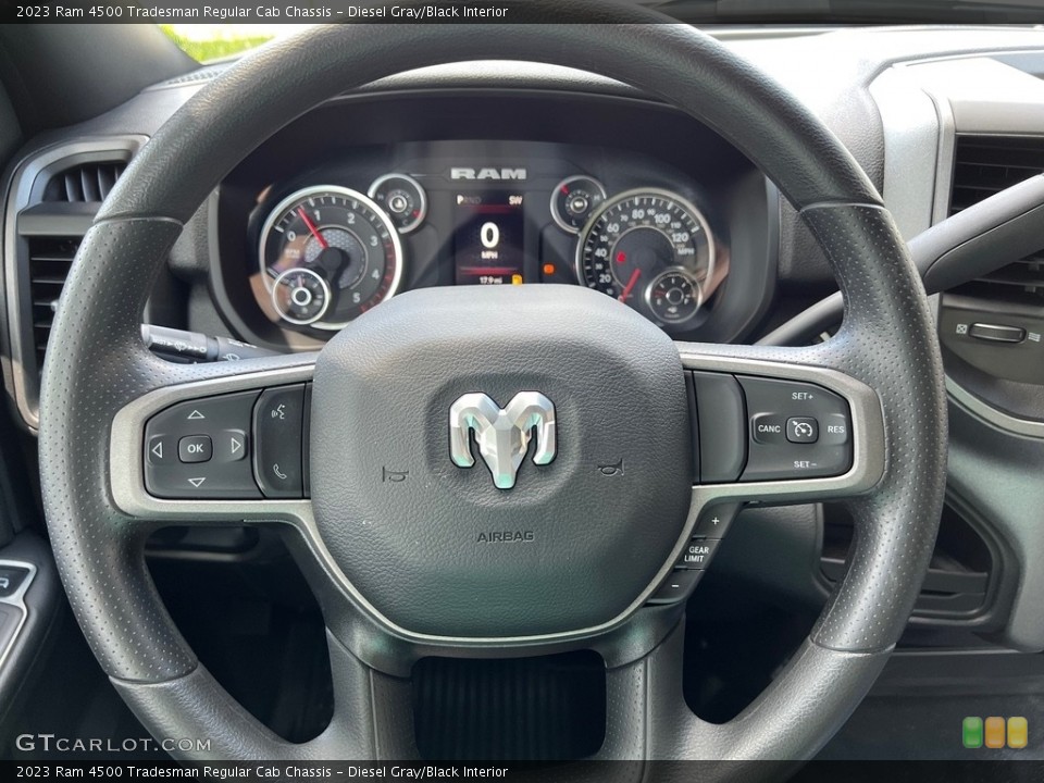 Diesel Gray/Black Interior Steering Wheel for the 2023 Ram 4500 Tradesman Regular Cab Chassis #146267201