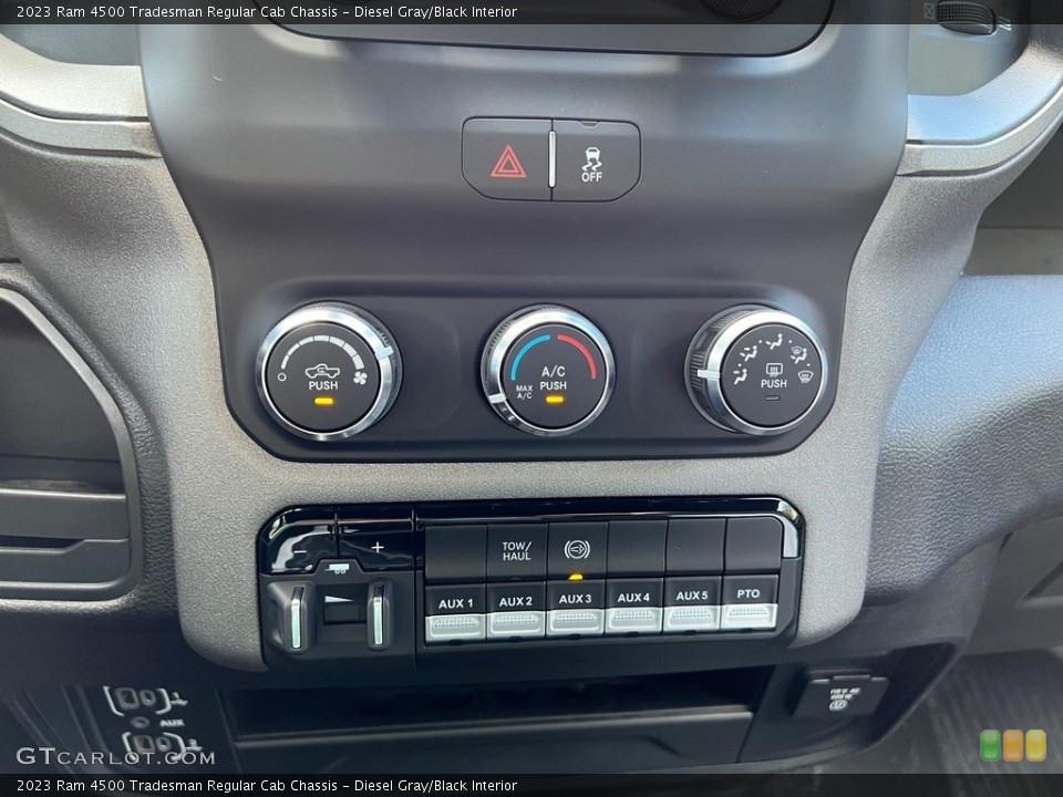 Diesel Gray/Black Interior Controls for the 2023 Ram 4500 Tradesman Regular Cab Chassis #146267276
