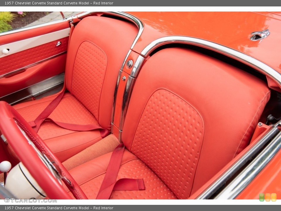 Red 1957 Chevrolet Corvette Interiors