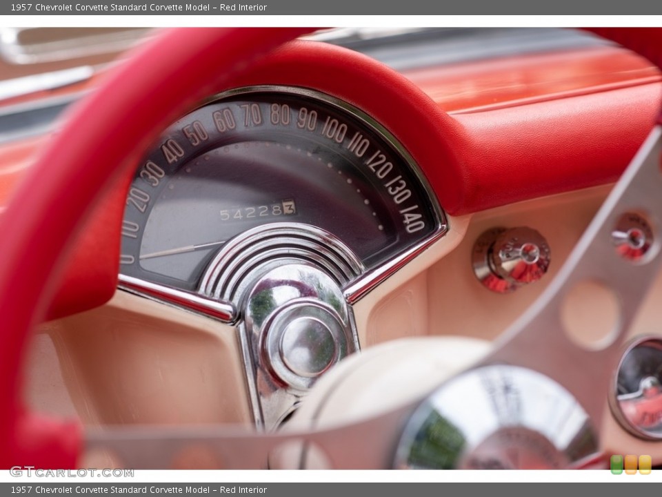 Red Interior Gauges for the 1957 Chevrolet Corvette  #146267525