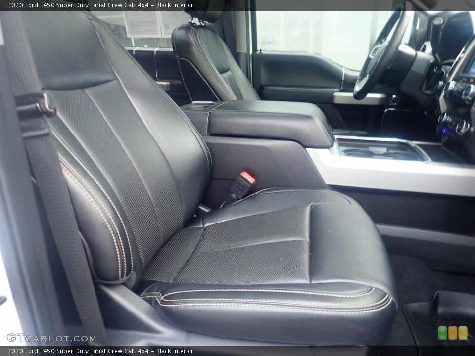 Black Interior Front Seat for the 2020 Ford F450 Super Duty Lariat Crew Cab 4x4 #146268095