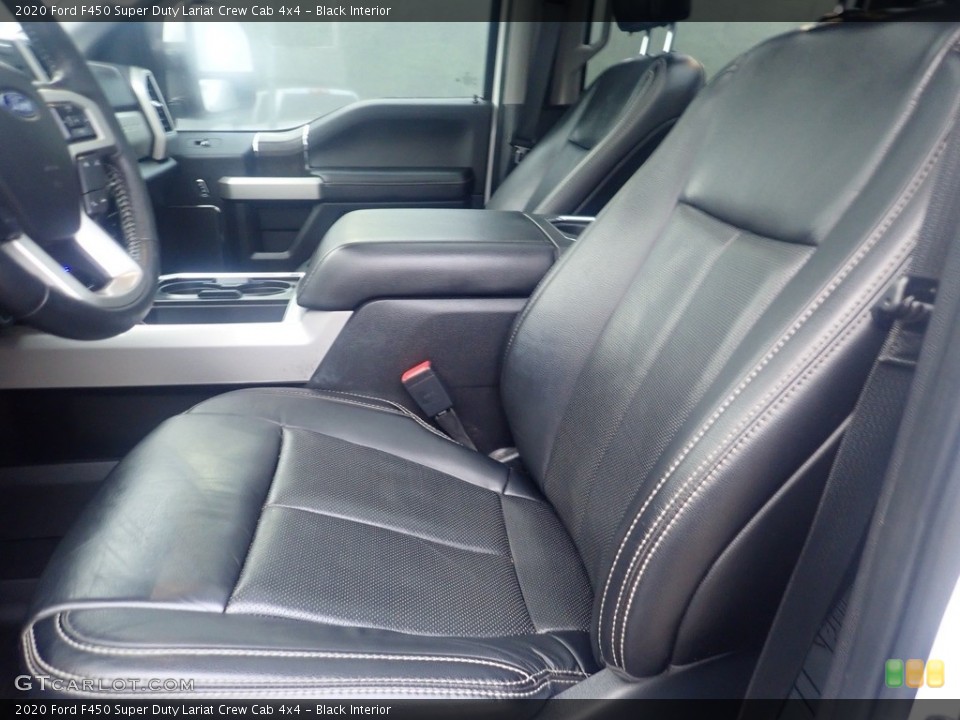 Black Interior Front Seat for the 2020 Ford F450 Super Duty Lariat Crew Cab 4x4 #146268164