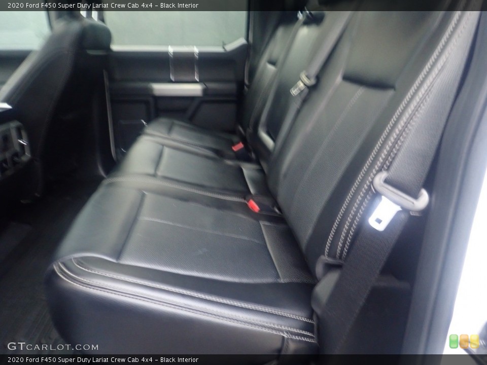 Black Interior Rear Seat for the 2020 Ford F450 Super Duty Lariat Crew Cab 4x4 #146268173