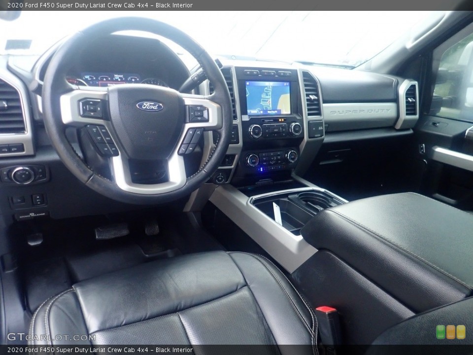 Black Interior Photo for the 2020 Ford F450 Super Duty Lariat Crew Cab 4x4 #146268179