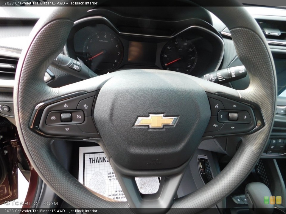 Jet Black Interior Steering Wheel for the 2023 Chevrolet TrailBlazer LS AWD #146269226
