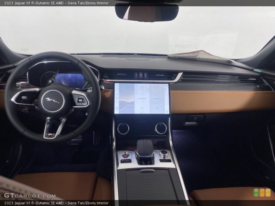 Siena Tan/Ebony Interior Dashboard for the 2023 Jaguar XF R-Dynamic SE AWD #146269364