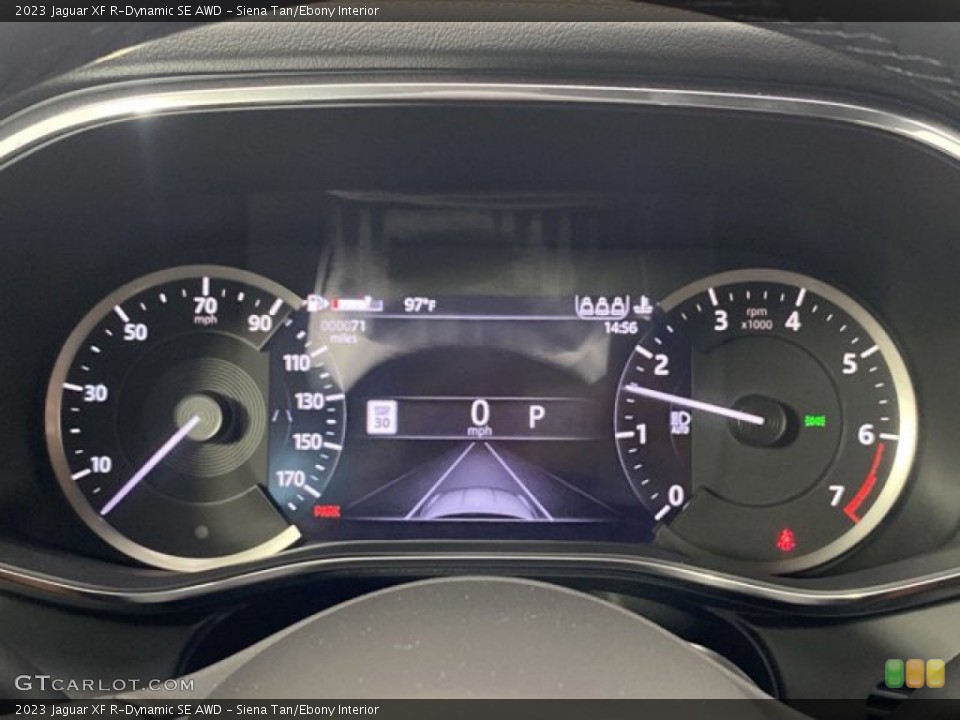 Siena Tan/Ebony Interior Gauges for the 2023 Jaguar XF R-Dynamic SE AWD #146269609