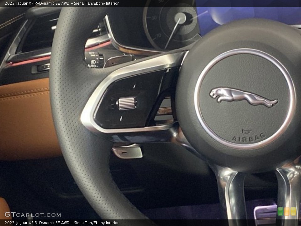 Siena Tan/Ebony Interior Steering Wheel for the 2023 Jaguar XF R-Dynamic SE AWD #146269665