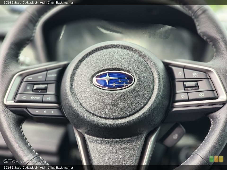 Slate Black Interior Steering Wheel for the 2024 Subaru Outback Limited #146270528
