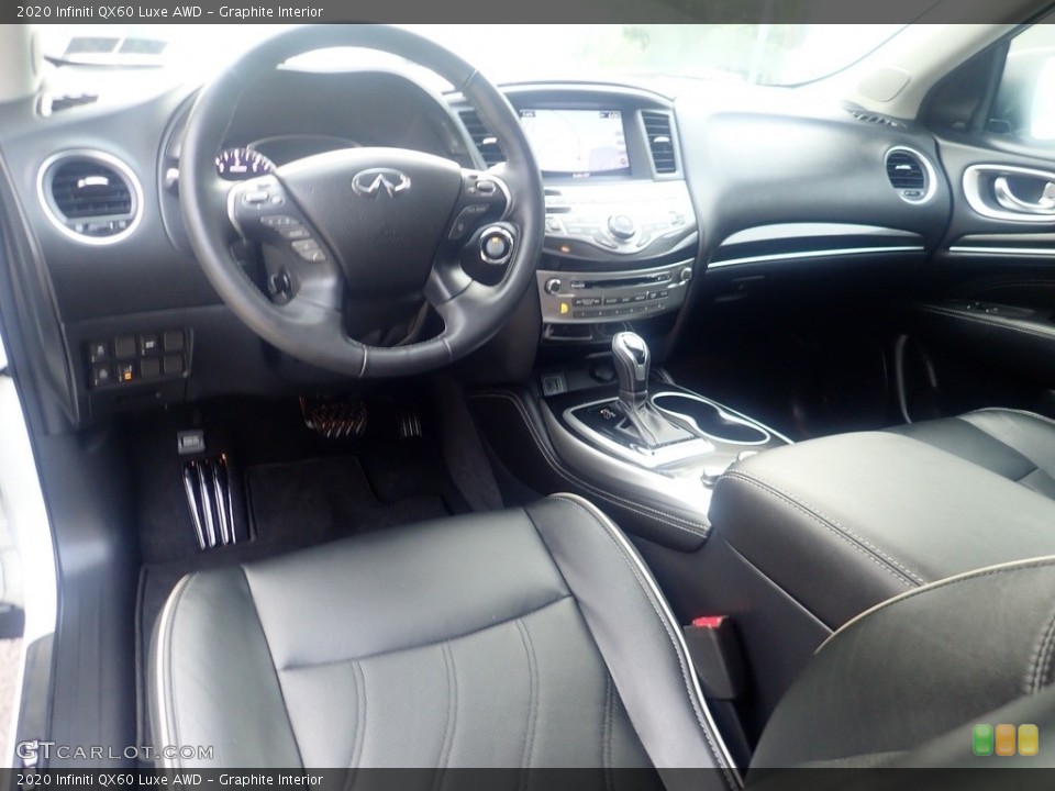 Graphite Interior Photo for the 2020 Infiniti QX60 Luxe AWD #146270552
