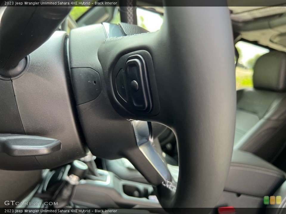Black Interior Steering Wheel for the 2023 Jeep Wrangler Unlimited Sahara 4XE Hybrid #146271695