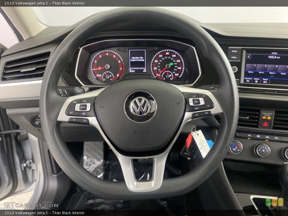 Titan Black Interior Steering Wheel for the 2019 Volkswagen Jetta S #146272035