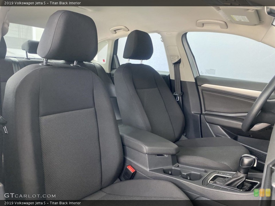 Titan Black Interior Front Seat for the 2019 Volkswagen Jetta S #146272370
