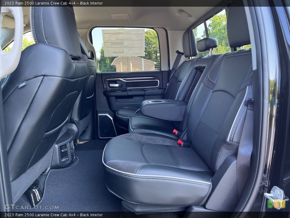 Black Interior Rear Seat for the 2023 Ram 2500 Laramie Crew Cab 4x4 #146272412