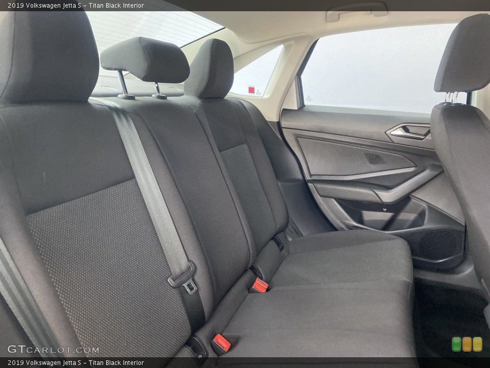 Titan Black Interior Rear Seat for the 2019 Volkswagen Jetta S #146272436