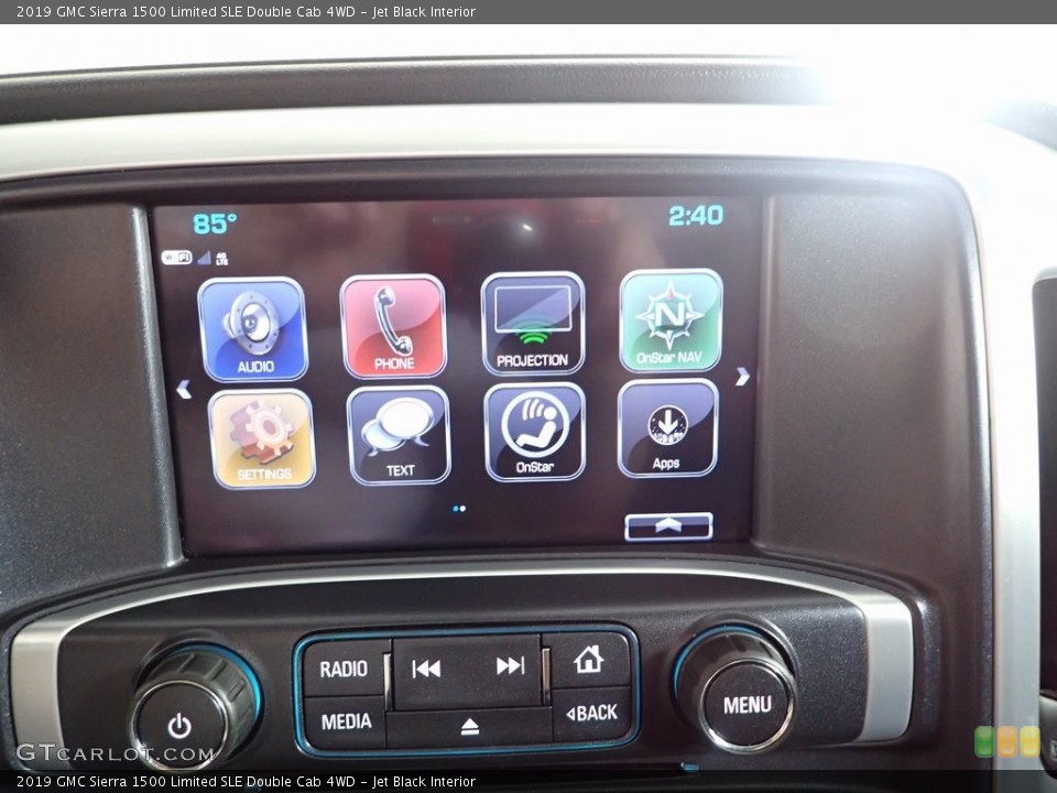 Jet Black Interior Controls for the 2019 GMC Sierra 1500 Limited SLE Double Cab 4WD #146274419