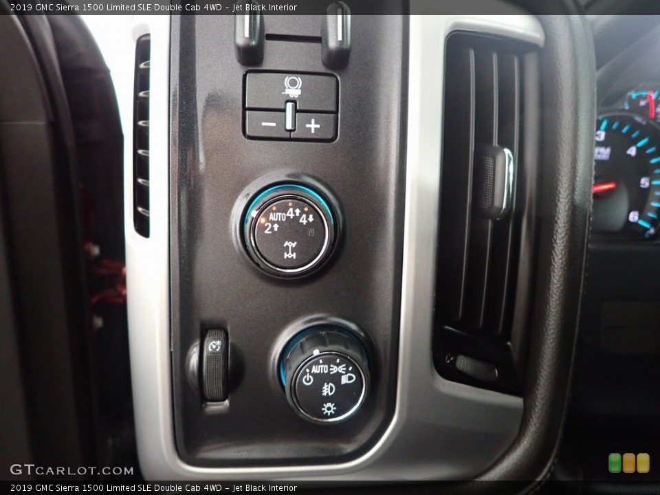 Jet Black Interior Controls for the 2019 GMC Sierra 1500 Limited SLE Double Cab 4WD #146274590
