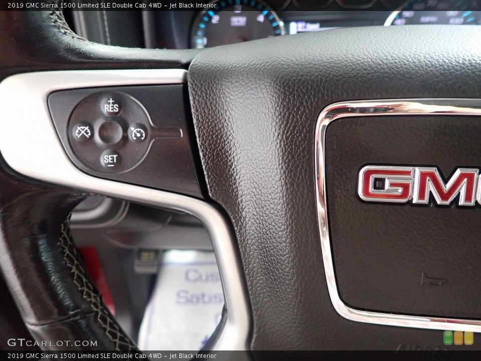 Jet Black Interior Steering Wheel for the 2019 GMC Sierra 1500 Limited SLE Double Cab 4WD #146274605