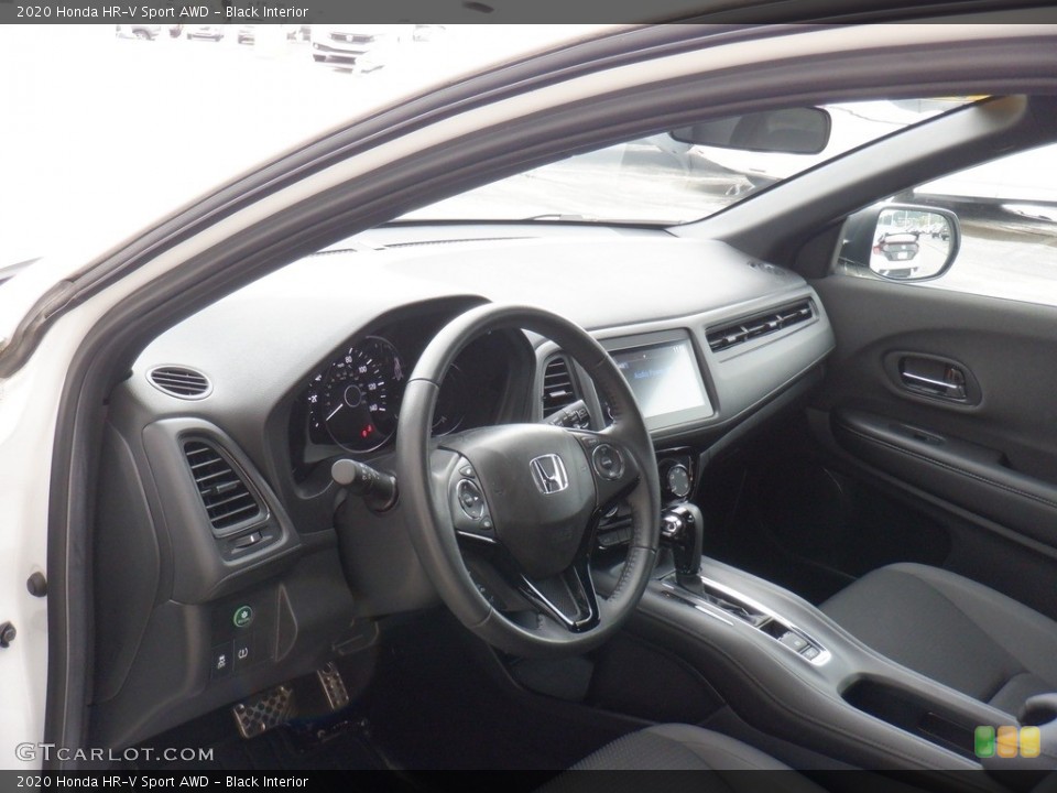 Black Interior Dashboard for the 2020 Honda HR-V Sport AWD #146275100