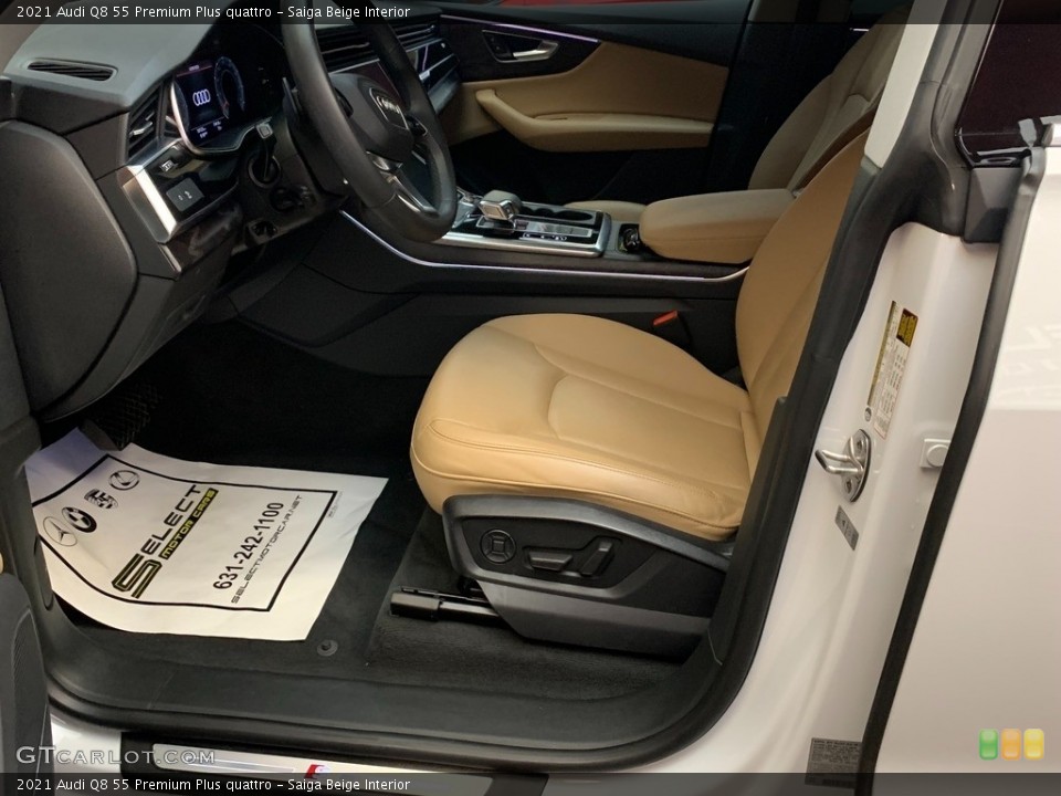 Saiga Beige Interior Front Seat for the 2021 Audi Q8 55 Premium Plus quattro #146276093