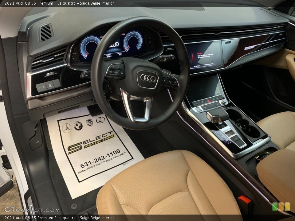 Saiga Beige Interior Photo for the 2021 Audi Q8 55 Premium Plus quattro #146276102