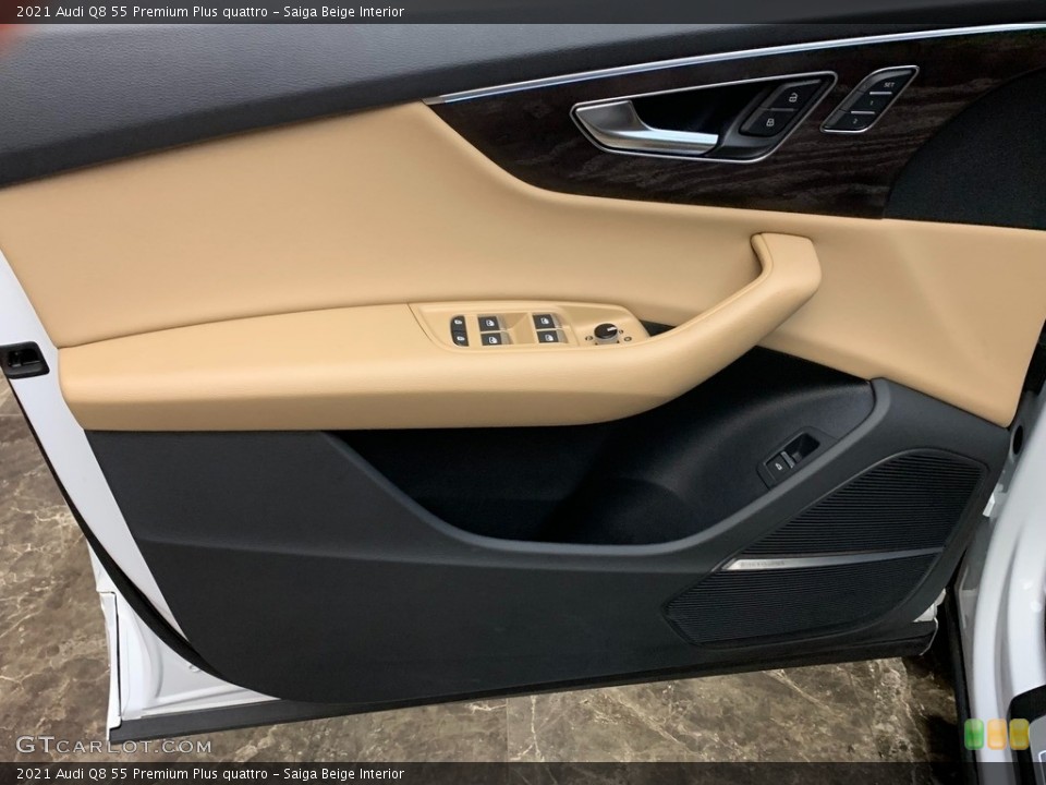 Saiga Beige Interior Door Panel for the 2021 Audi Q8 55 Premium Plus quattro #146276129