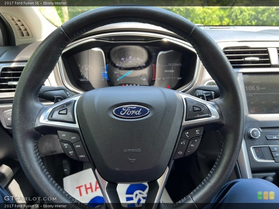 Ebony Interior Steering Wheel for the 2017 Ford Fusion SE #146277264