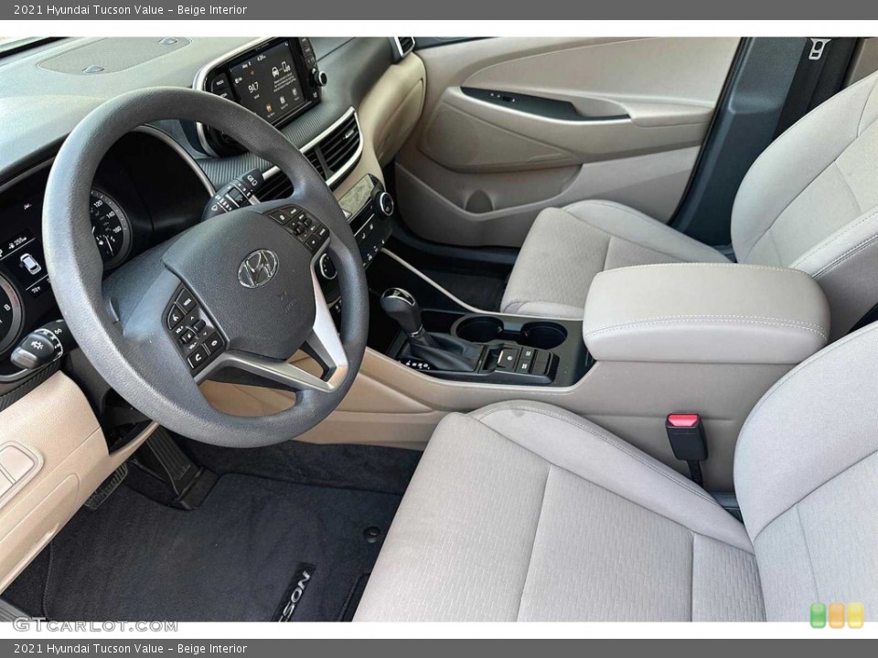 Beige Interior Front Seat for the 2021 Hyundai Tucson Value #146277705