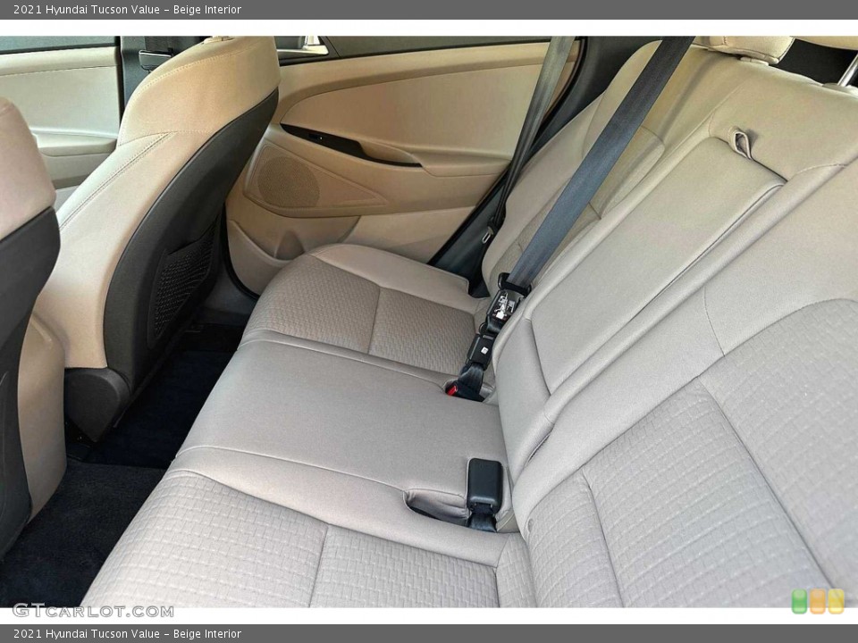 Beige Interior Rear Seat for the 2021 Hyundai Tucson Value #146277759