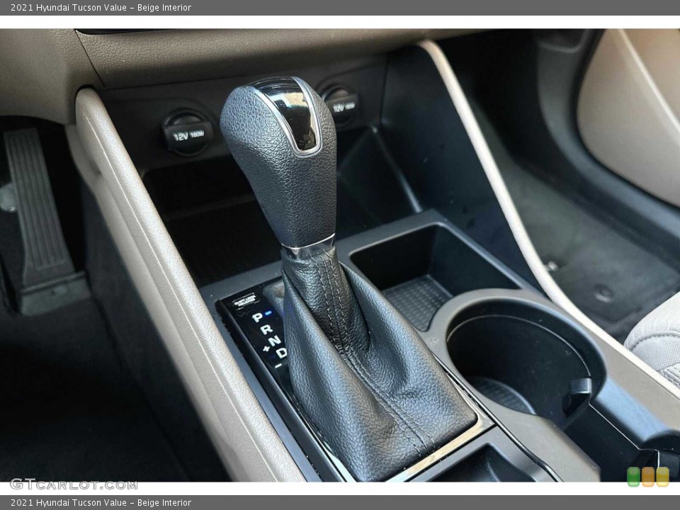 Beige Interior Transmission for the 2021 Hyundai Tucson Value #146277891