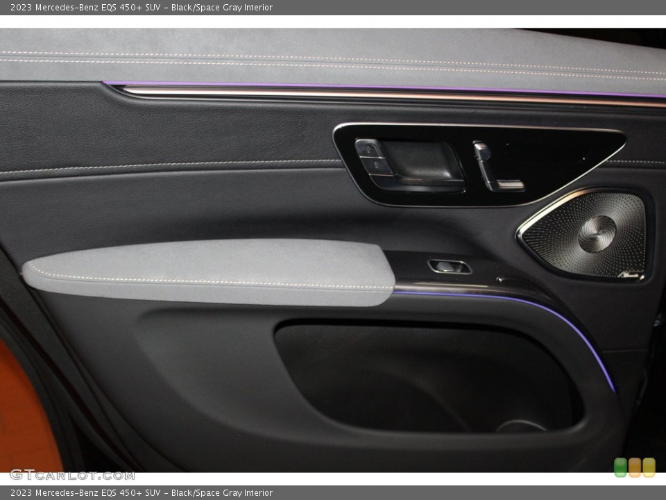 Black/Space Gray Interior Door Panel for the 2023 Mercedes-Benz EQS 450+ SUV #146277927