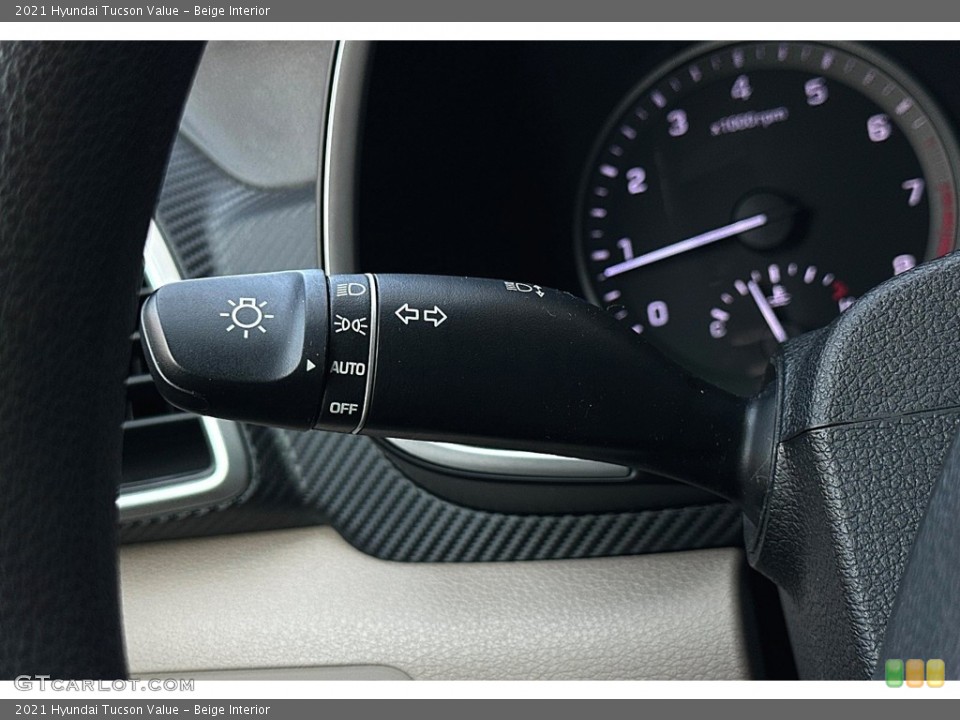 Beige Interior Controls for the 2021 Hyundai Tucson Value #146277942
