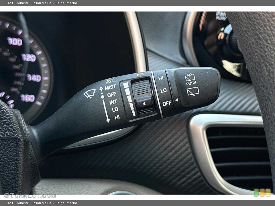 Beige Interior Controls for the 2021 Hyundai Tucson Value #146277948
