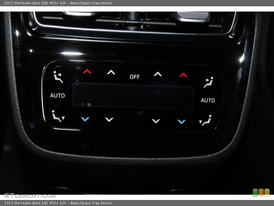 Black/Space Gray Interior Controls for the 2023 Mercedes-Benz EQS 450+ SUV #146277951