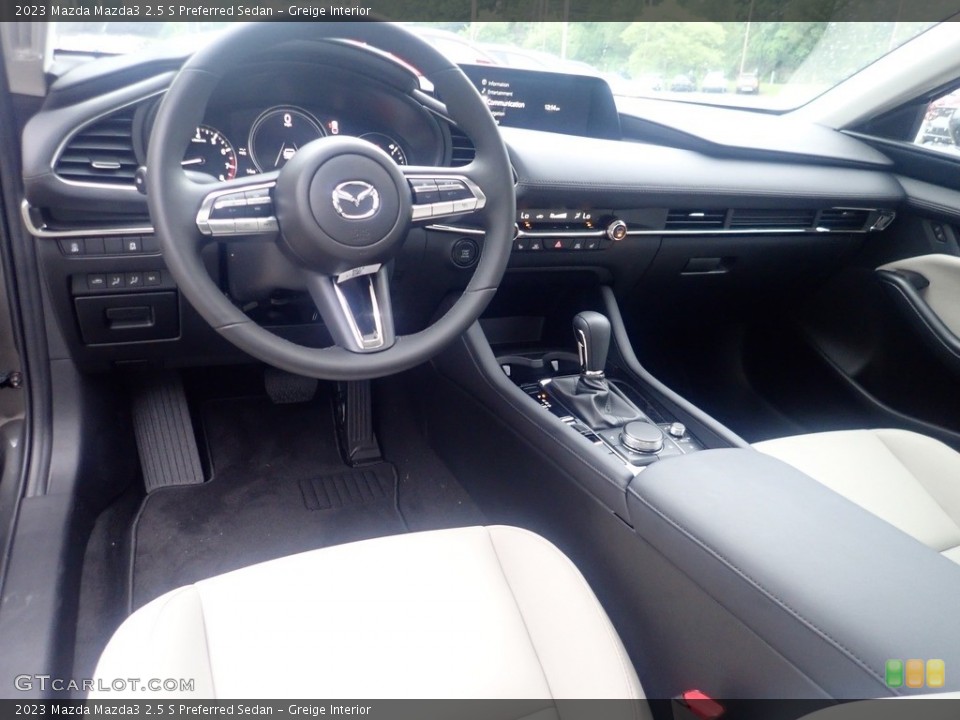 Greige Interior Photo for the 2023 Mazda Mazda3 2.5 S Preferred Sedan #146278615