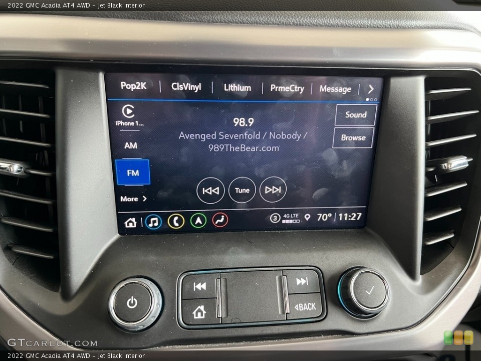 Jet Black Interior Controls for the 2022 GMC Acadia AT4 AWD #146278678