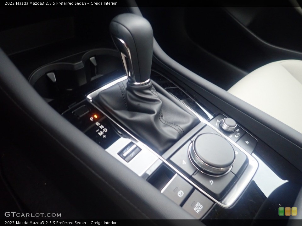 Greige Interior Transmission for the 2023 Mazda Mazda3 2.5 S Preferred Sedan #146278705
