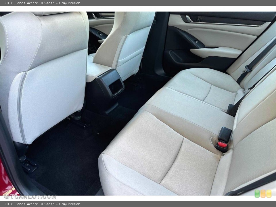 Gray Interior Rear Seat for the 2018 Honda Accord LX Sedan #146279290