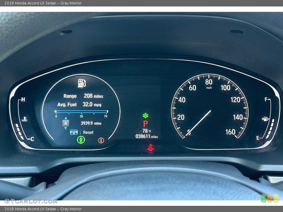 Gray Interior Gauges for the 2018 Honda Accord LX Sedan #146279578