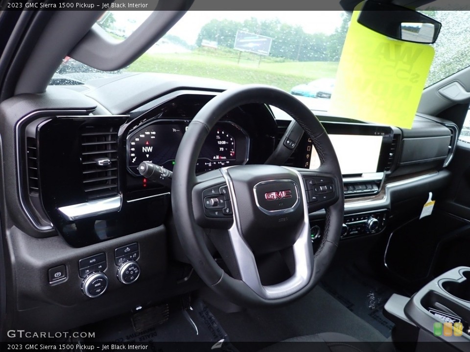 Jet Black Interior Dashboard for the 2023 GMC Sierra 1500 Pickup #146280109