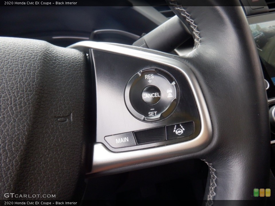 Black Interior Steering Wheel for the 2020 Honda Civic EX Coupe #146281153